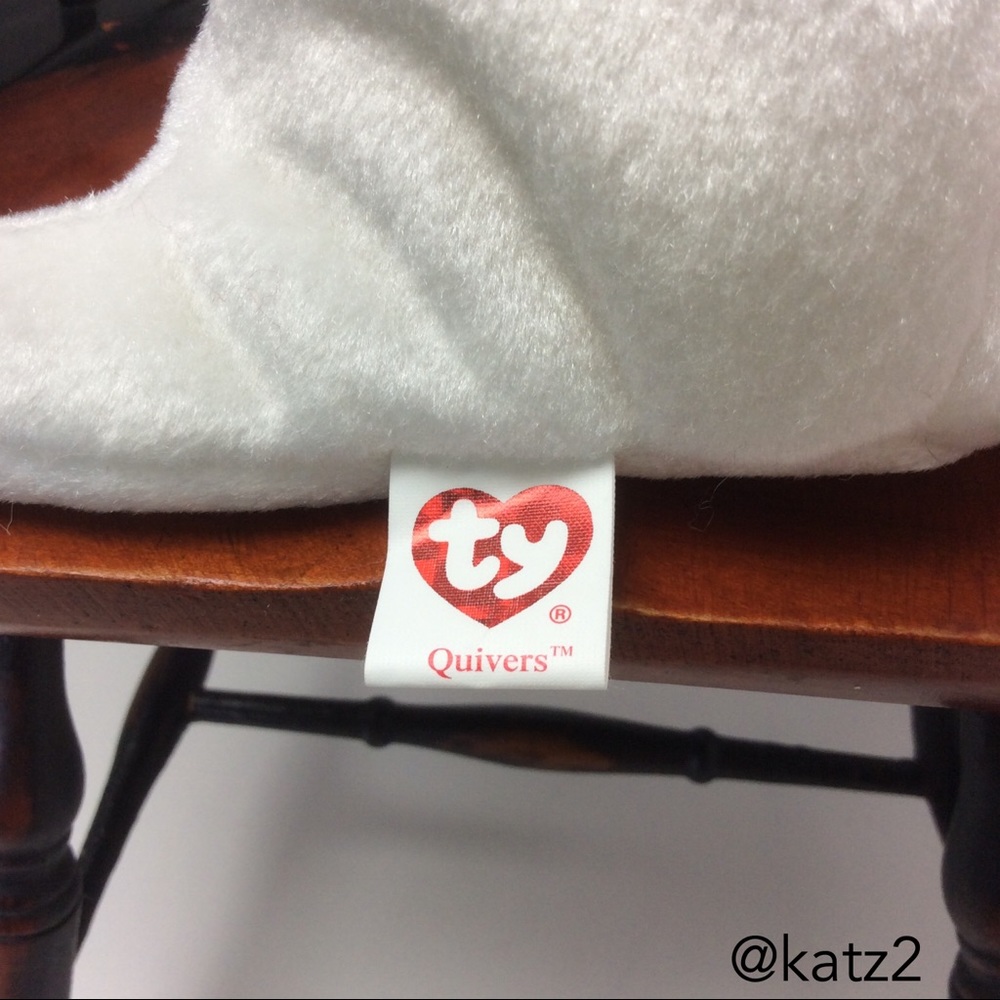 Ty Beanie Baby Retired Quivers the Ghost Bear 2002 - Picture 3 of 3